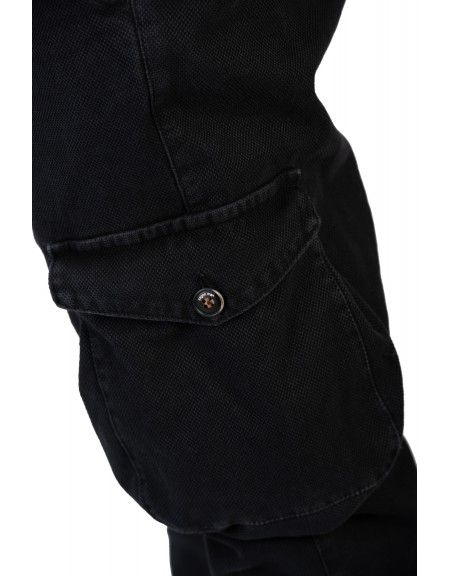 XAGON MAN cargo παντελόνι CR7203 μαύρο