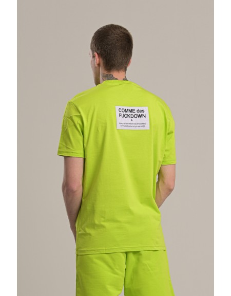 COMME DES FUCKDOWN t-shirt CDFU718 πράσινο COMME DES FUCKDOWN - 2