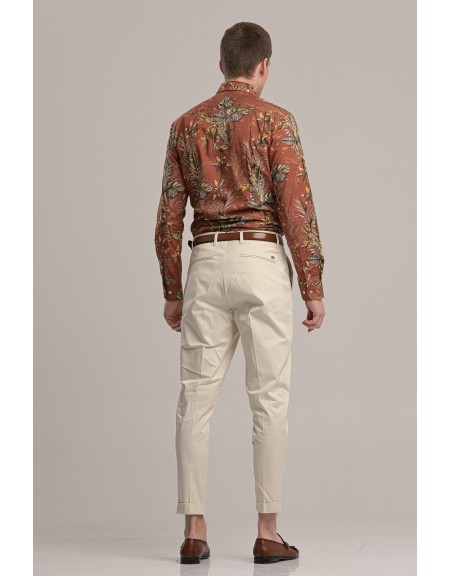 I AM BRIAN παντελόνι chino PA1252 εκρού I AM BRIAN - 5