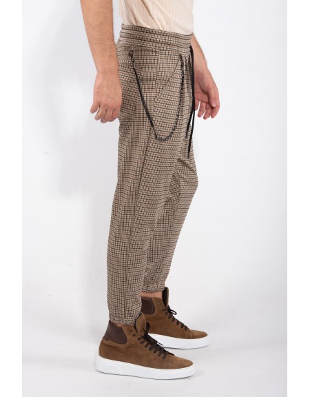 XAGON MAN παντελόνι chino ZEUBEA μπεζ-μαύρο XAGON MAN - 2