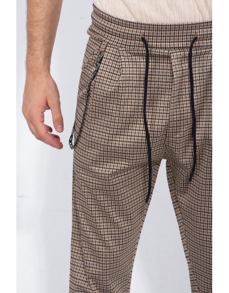 XAGON MAN παντελόνι chino ZEUBEA μπεζ-μαύρο XAGON MAN - 6