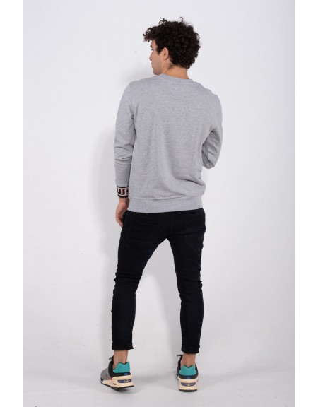 G-STAR RAW φούτερ JACQUARD SWT D16087-A613-906 γκρι G-STAR RAW - 4
