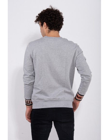 G-STAR RAW φούτερ JACQUARD SWT D16087-A613-906 γκρι G-STAR RAW - 5