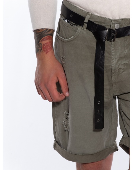 OVER-D Bermuda Jean OM688BR Khaki OVER-D - 5