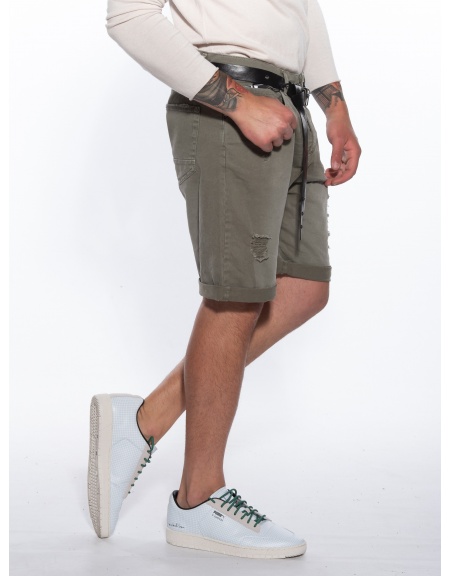 OVER-D Bermuda Jean OM688BR Khaki OVER-D - 3