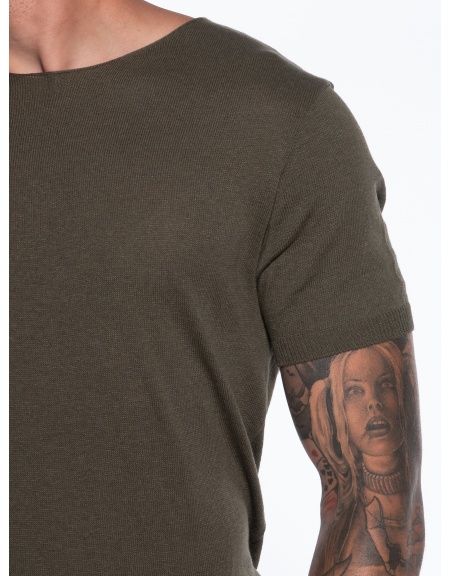 OVER-D T-shirt thread OM621MG Khaki OVER-D - 5