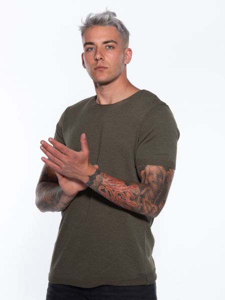 OVER-D T-shirt thread OM621MG Khaki OVER-D - 1