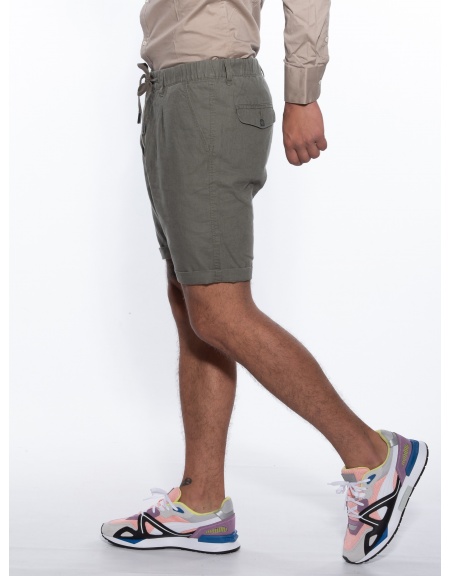 OVER-D Βερμούδα Chino OM624BR Λαδί OVER-D - 4