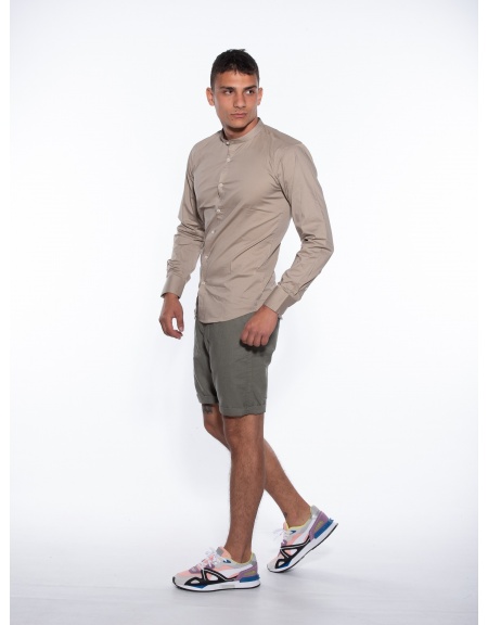 OVER-D Βερμούδα Chino OM624BR Λαδί OVER-D - 9