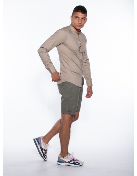 OVER-D Βερμούδα Chino OM624BR Λαδί OVER-D - 8