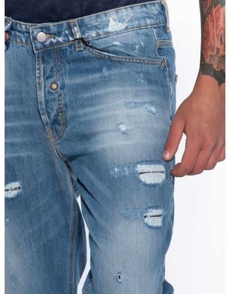 OVER-D Jean Παντελόνι OM259JN Μπλέ OVER-D - 5