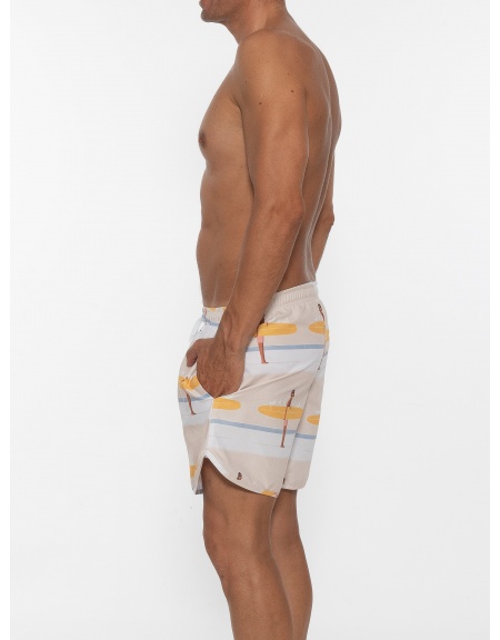 TAG Μαγιό SUB TMS21325 Λευκό - Μπεζ TAG - 4