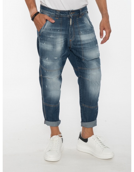 G2FIRENZE Jean Παντελόνι KOMBATT Μπλε G2FIRENZE - 5