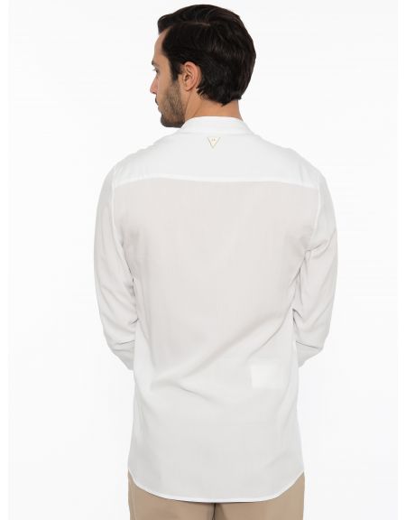 19 ATHENS Shirt mao K22-1004 White NINETEEN - 2