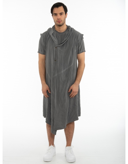 LA HAINE Sleeveless cardigan 3J CRUMZ Gray LA HAINE - 1