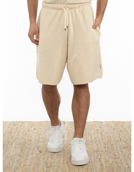 OVER-D Βερμούδα νημάτινη OT1S2S2S23 Μπεζ OVER-D - 1