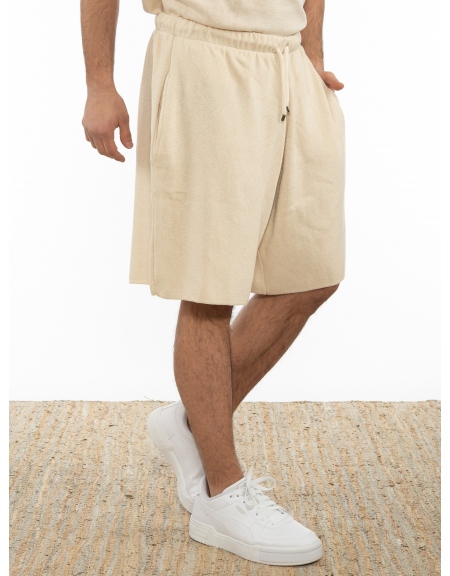 OVER-D Βερμούδα νημάτινη OT1S2S2S23 Μπεζ OVER-D - 3