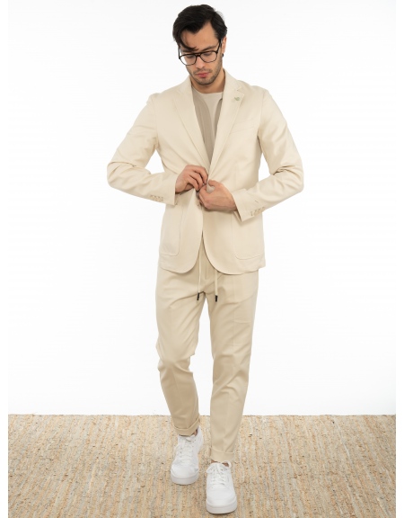 OVER-D Σακάκι OE1S2S2G02 Μπεζ OVER-D - 8