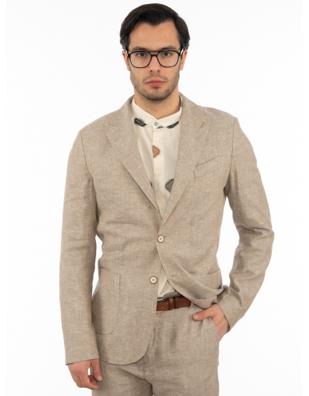 OVER-D Σακάκι OE1S2S2G11 Μπεζ OVER-D - 1