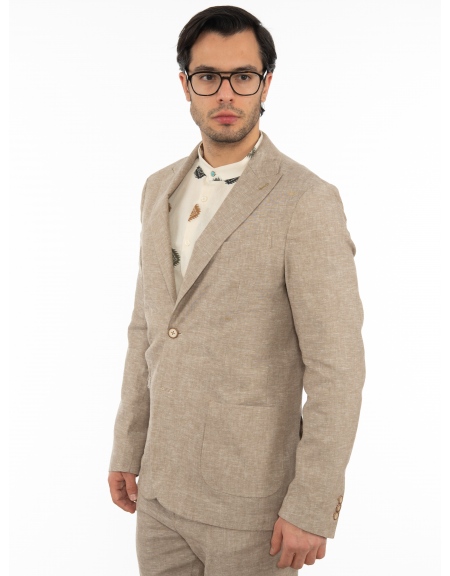 OVER-D Σακάκι OE1S2S2G11 Μπεζ OVER-D - 4