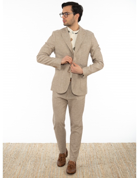 OVER-D Σακάκι OE1S2S2G11 Μπεζ OVER-D - 5