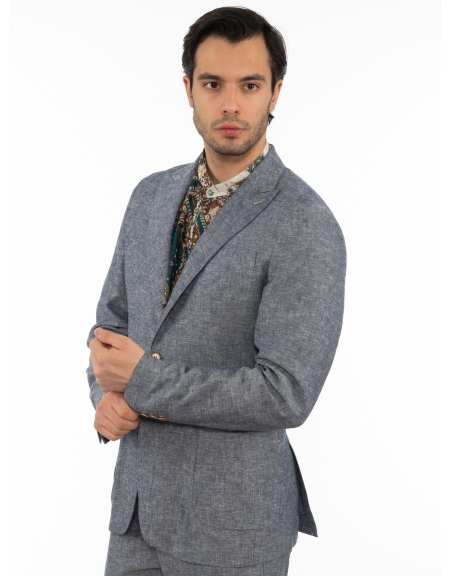 OVER-D Σακάκι OE1S2S2G11 Μπλε OVER-D - 4