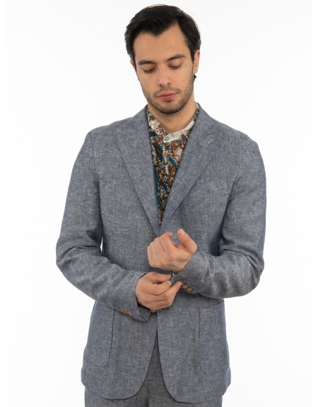 OVER-D Σακάκι OE1S2S2G11 Μπλε OVER-D - 7