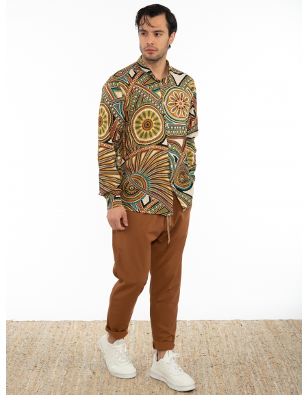 OVER-D Πουκάμισο mao OT1S2S2C09 Εμπριμέ OVER-D - 8