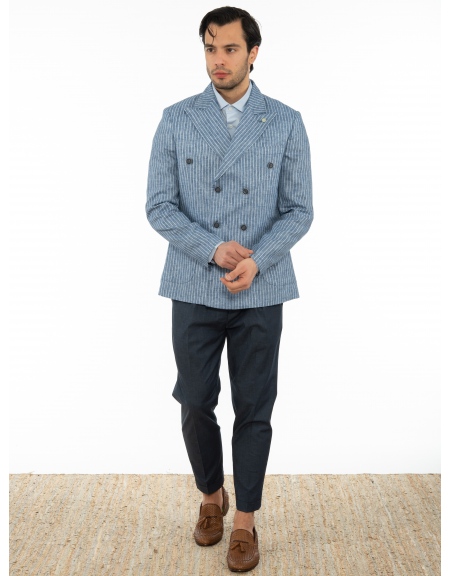 OVER-D Chino Trousers OE1S2S2P09 Blue OVER-D - 7