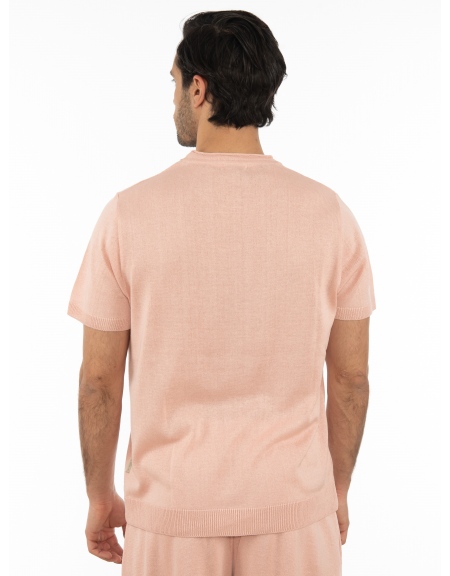 OVER-D T-shirt νημάτινο OT1S2S2M07 Ροζ OVER-D - 2