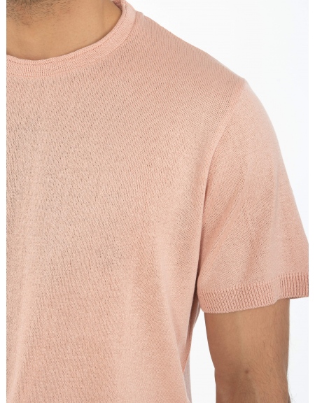 OVER-D T-shirt νημάτινο OT1S2S2M07 Ροζ OVER-D - 5