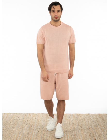 OVER-D T-shirt νημάτινο OT1S2S2M07 Ροζ OVER-D - 6