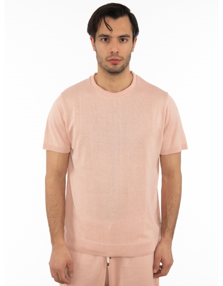 OVER-D T-shirt νημάτινο OT1S2S2M07 Ροζ OVER-D - 1