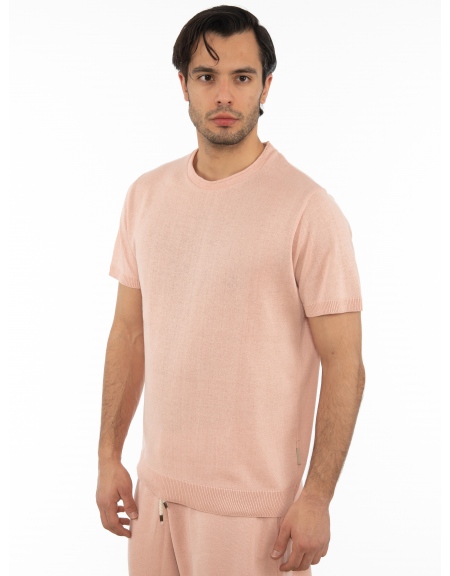 OVER-D T-shirt νημάτινο OT1S2S2M07 Ροζ OVER-D - 4