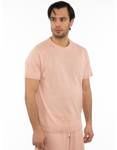 OVER-D T-shirt νημάτινο OT1S2S2M07 Ροζ OVER-D - 3