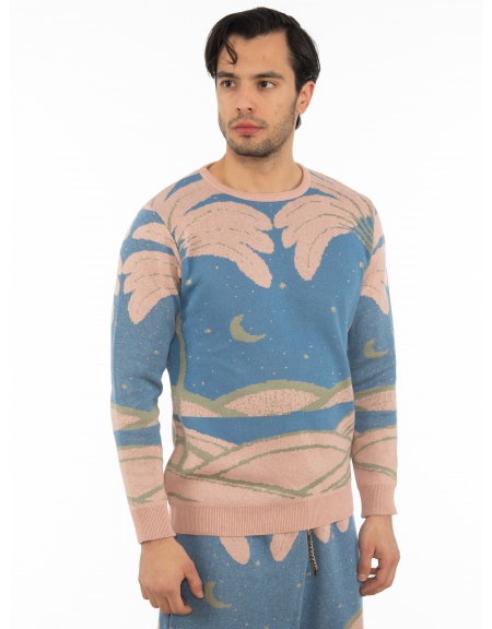 OVER-D Cotton blouse OT1S2S2M08 Blue - Rotten apple OVER-D - 3