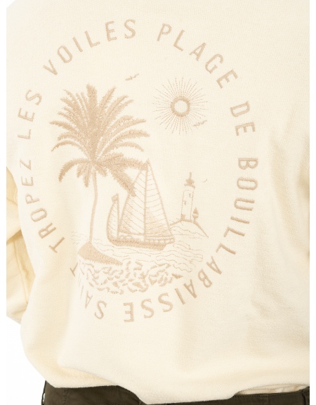 GABBA Sweatshirt NARA PRINT P6016 Ecru GABBA - 5