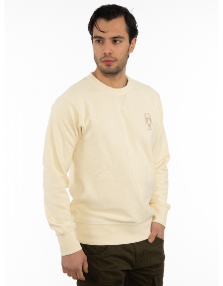 GABBA Sweatshirt NARA PRINT P6016 Ecru GABBA - 3