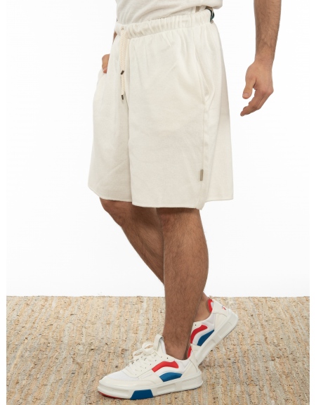 OVER-D Βερμούδα νημάτινη OT1S2S2S23 Λευκό OVER-D - 4