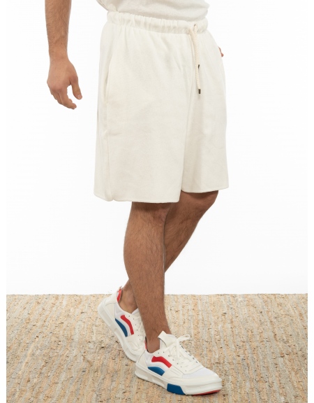 OVER-D Βερμούδα νημάτινη OT1S2S2S23 Λευκό OVER-D - 3