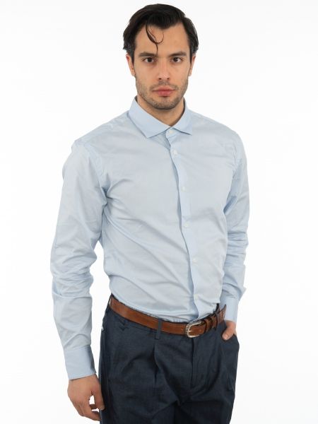 OVER-D Πουκάμισο OM152CM Σιέλ OVER-D - 3