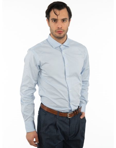 OVER-D Πουκάμισο OM152CM Σιέλ OVER-D - 3