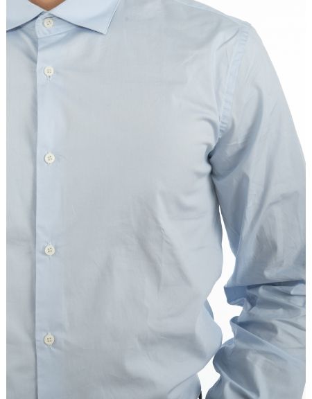 OVER-D Πουκάμισο OM152CM Σιέλ OVER-D - 4