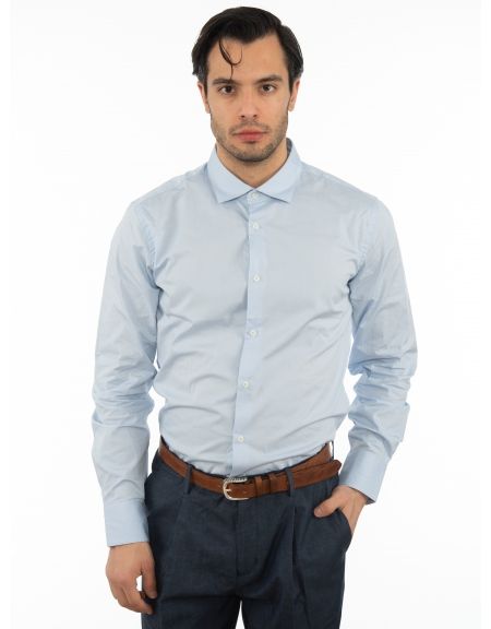 OVER-D Πουκάμισο OM152CM Σιέλ OVER-D - 5