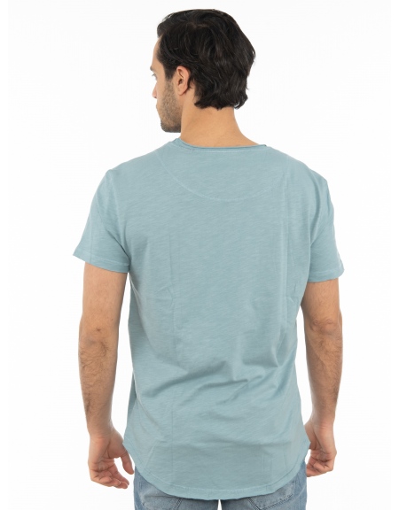 GABBA T-shirt KONDAR SLUB Tee P5889 Petrol GABBA - 2