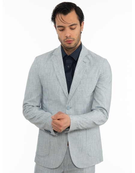 OVER-D Σακάκι OE1S2S2G14 Μπλε - Σιέλ OVER-D - 9