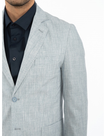 OVER-D Σακάκι OE1S2S2G14 Μπλε - Σιέλ OVER-D - 5