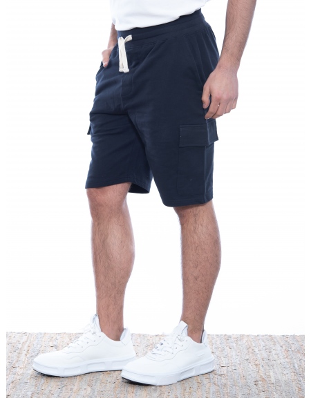 OVER-D Cargo Βερμούδα μακό OE1S2S2S06 Μπλε OVER-D - 4