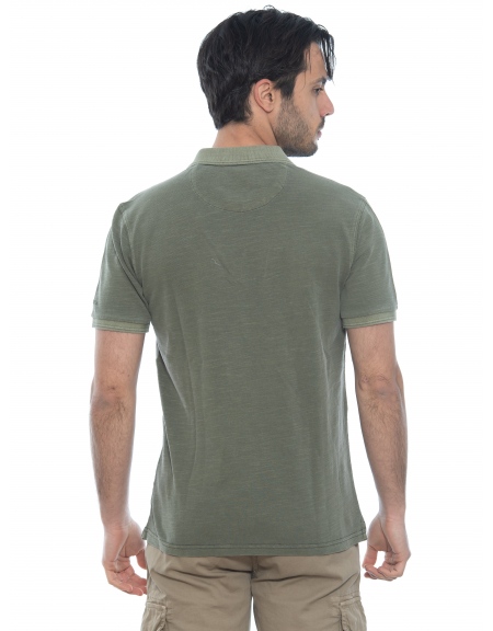 GABBA T-shirt Polo Monaco SS Tee P6028 Olive GABBA - 2