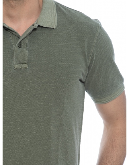 GABBA T-shirt Polo Monaco SS Tee P6028 Olive GABBA - 5
